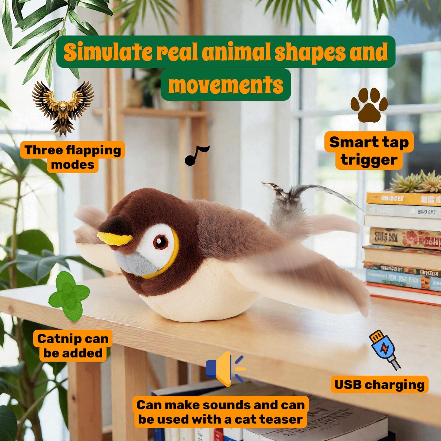 Electric Flying Bird for Pets