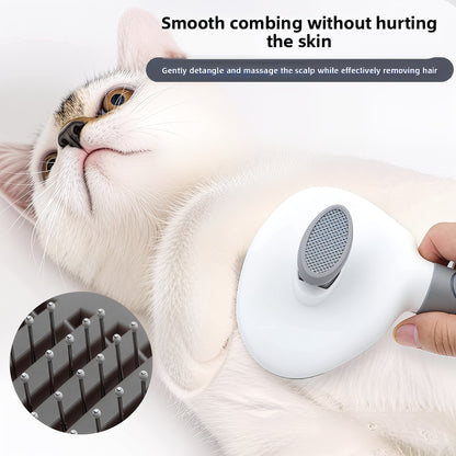 Professional Pet Grooming Comb with Self-Cleaning