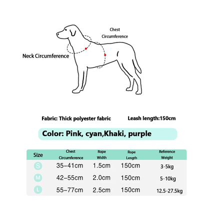 Stylish Dog Harness | Soft, Durable, and Adjustable Fit for Everyday Walks