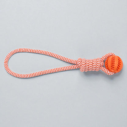 Smart Dog Toy Ball - Interactive Tug-of-War with Food Leak Feature