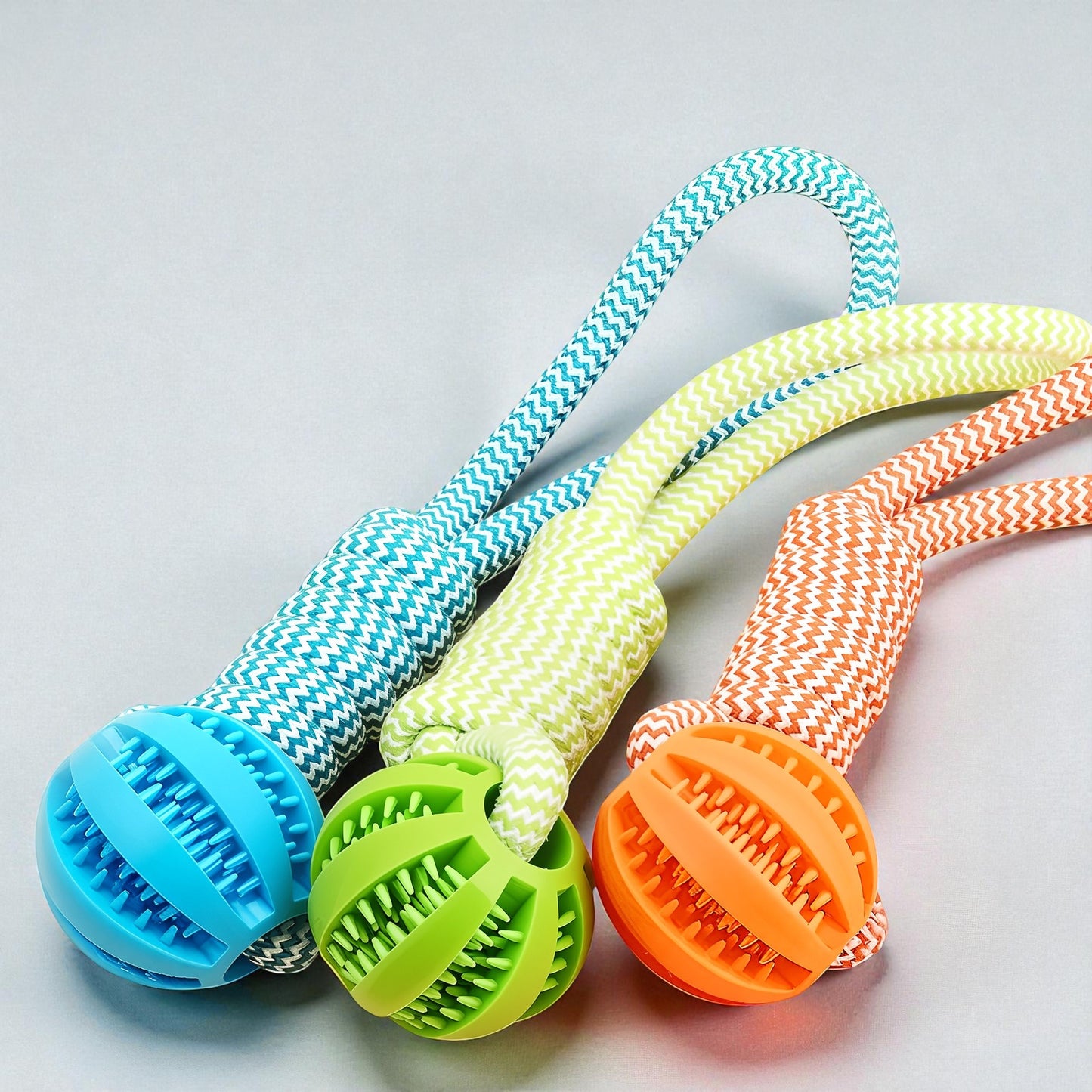 Smart Dog Toy Ball - Interactive Tug-of-War with Food Leak Feature